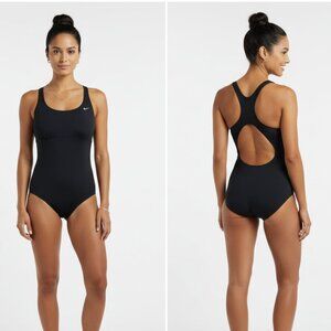 Nike Black 1 Piece Sport Athletic Swim Bathingsuit M